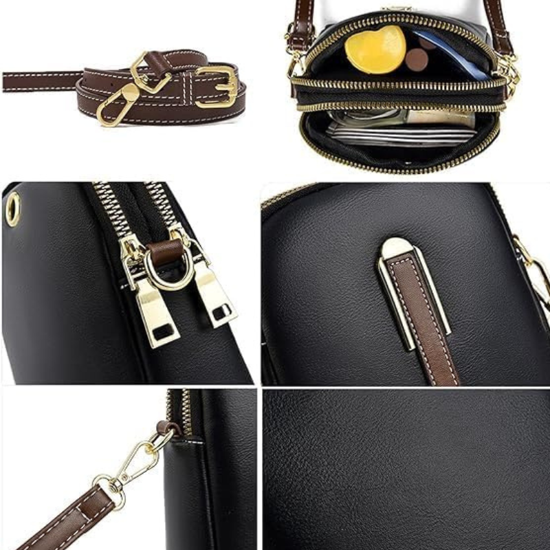 Velaya™ - Compact Pouch with Lychee Grain Detail (60% Off)