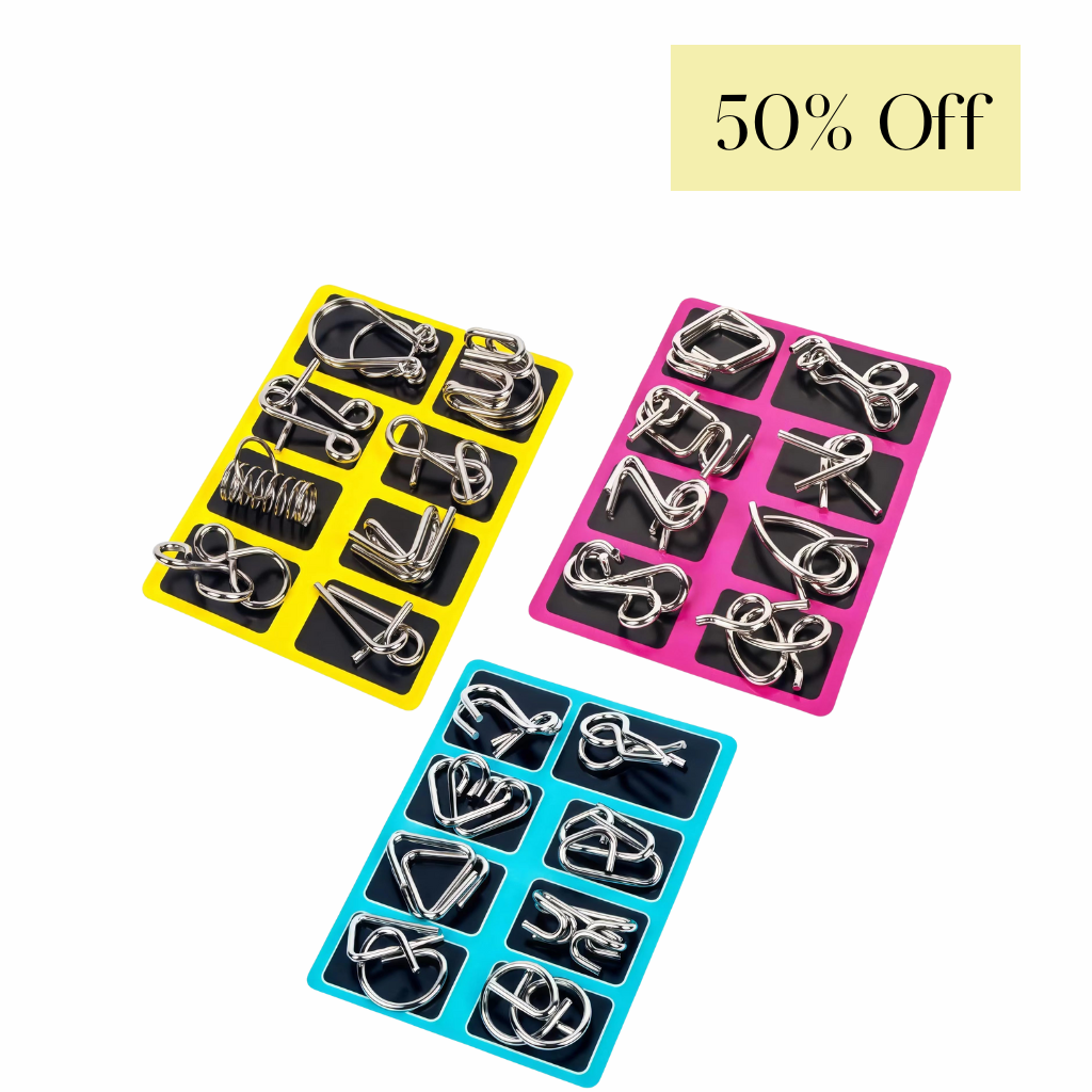 TwistMind™ – Metal Wire Puzzle IQ Test Set