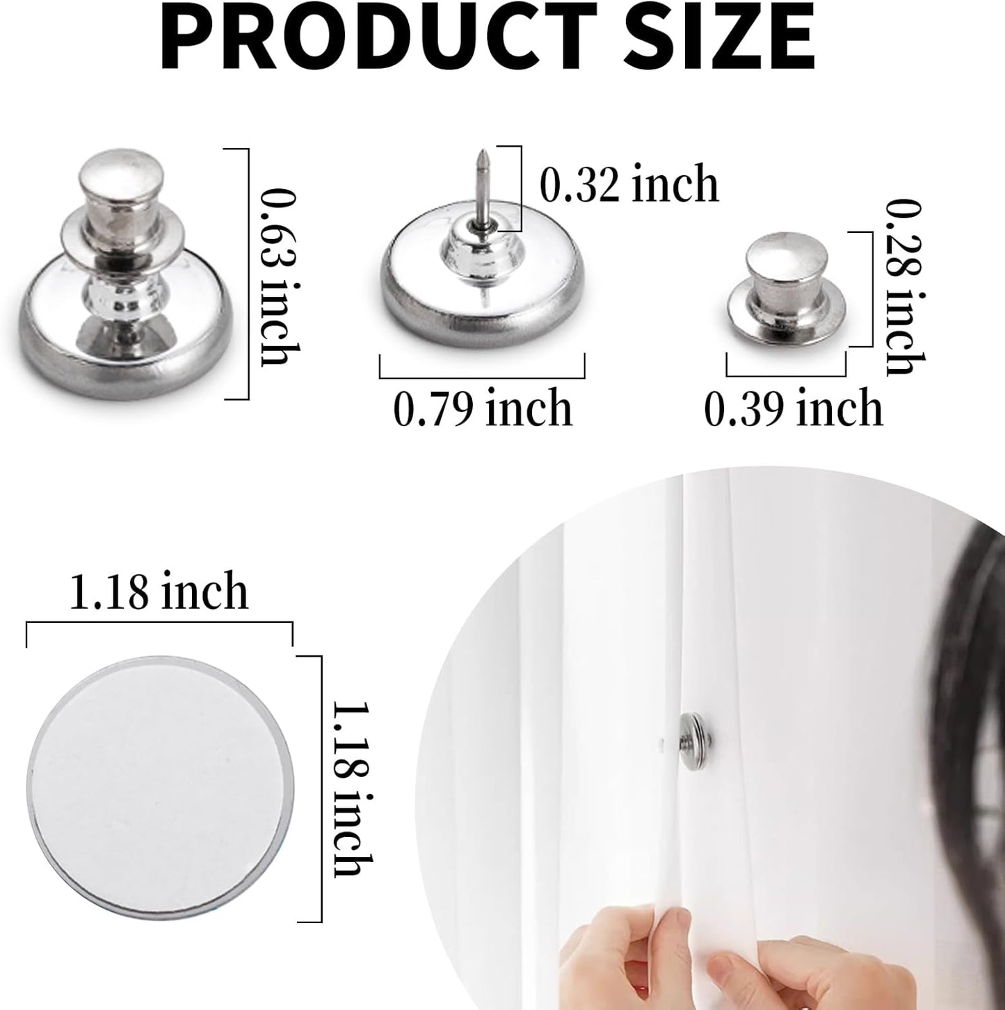 AuraClip™ – 10 Pairs Magnetic Curtain Closure Patch (50% Off)