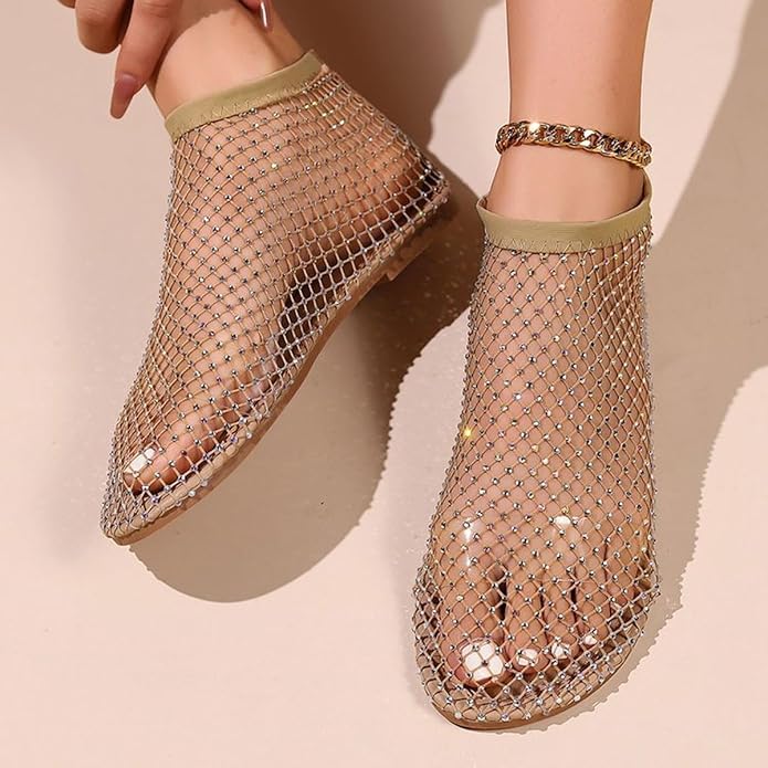 Luxiva™ - LX+ Shimmer Step Rhinestone Flats (60% Off)