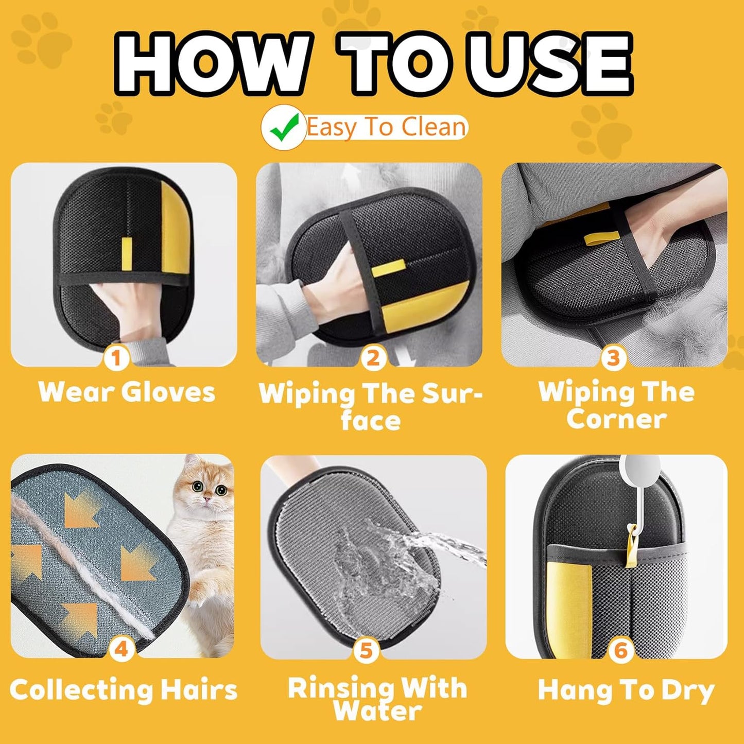 Glissfur™ – Electrostatic Glove for Pet Hair Removal (50% Off)