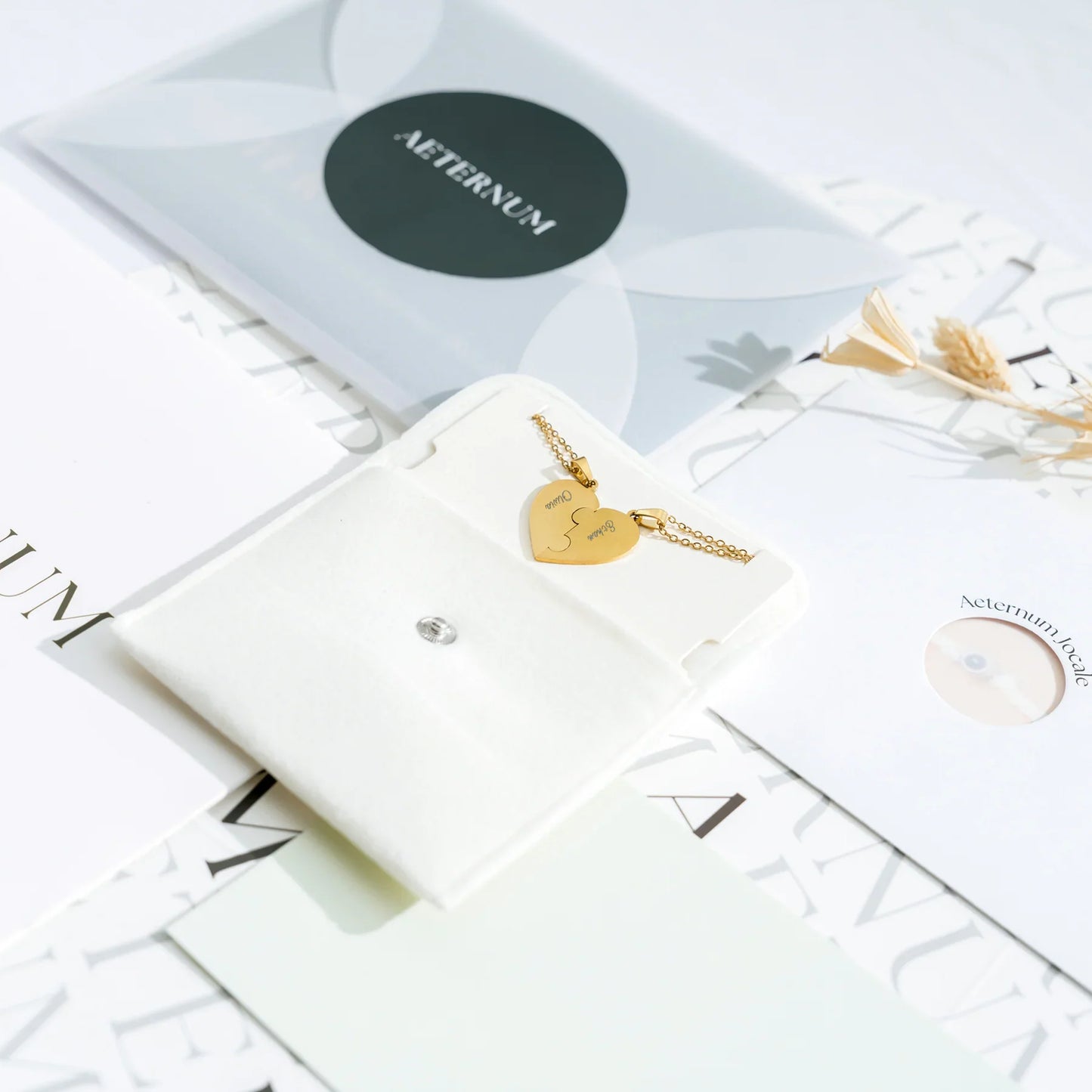 Amorvia™ – Personalized Heart Puzzle Necklace (50% Off)