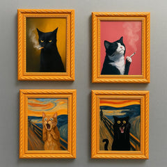 Meowments™ – Decorative Cat Frame Magnets (ALL 4 pieces)