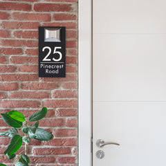 Havenlit™ - Personalized Solar Modern Door Plaque