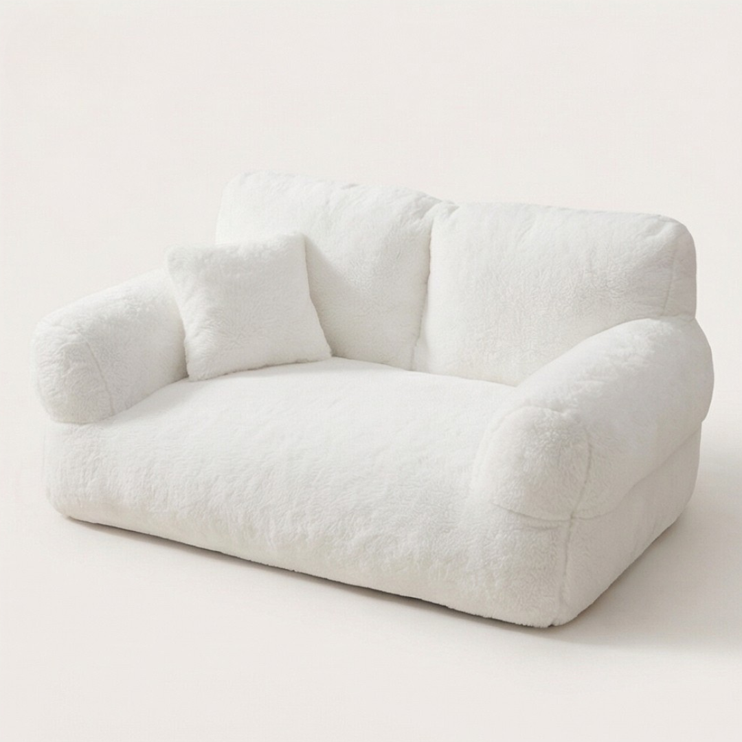 Pawluna™ – Plush Pet Sofa with Washable Cover