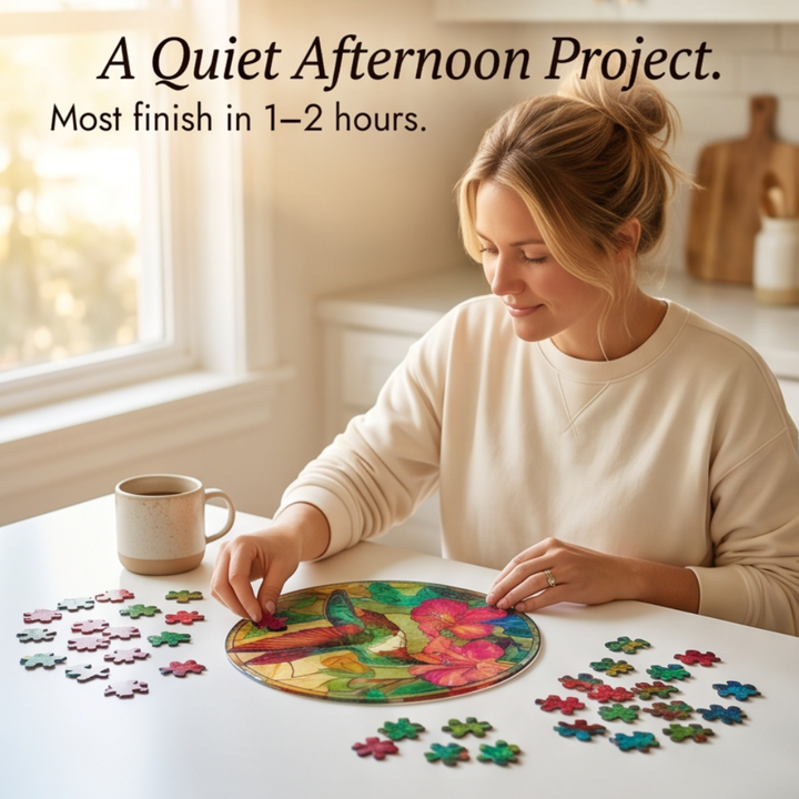 Lunavia™ – Stained Glass Suncatcher Puzzle