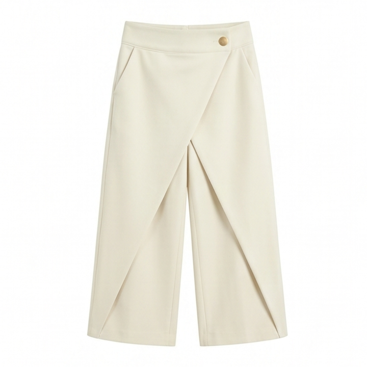 Lunavia™ – Wrap-Front Wide-Leg Pants