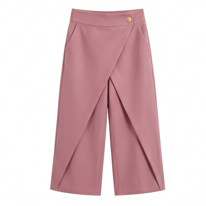 Lunavia™ – Wrap-Front Wide-Leg Pants