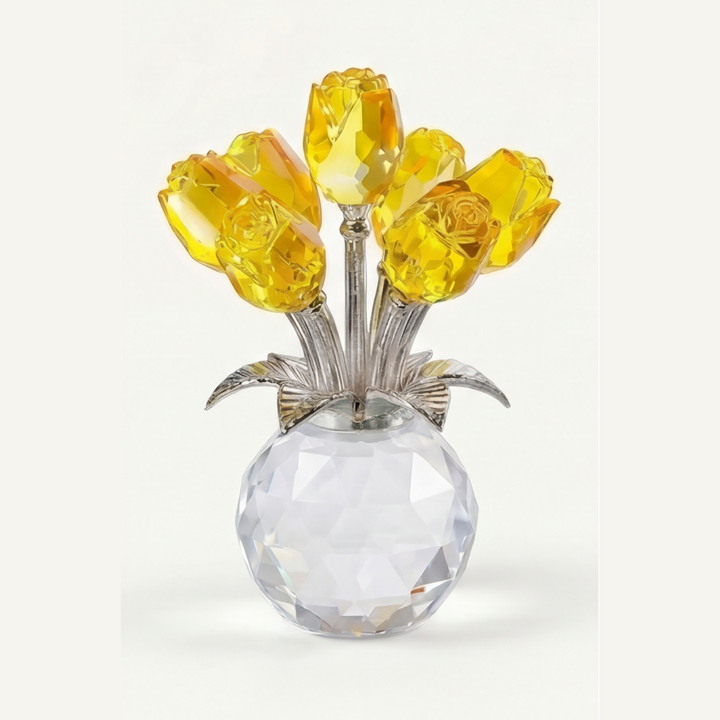 Lumirose™ Crystal Rose Bouquet with Vase