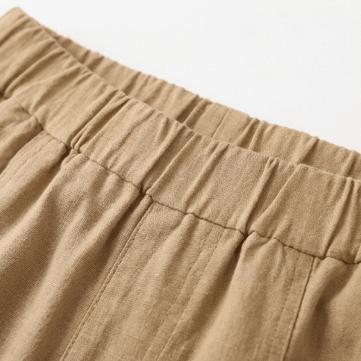 Linara™ – Cotton Linen Tapered Pants