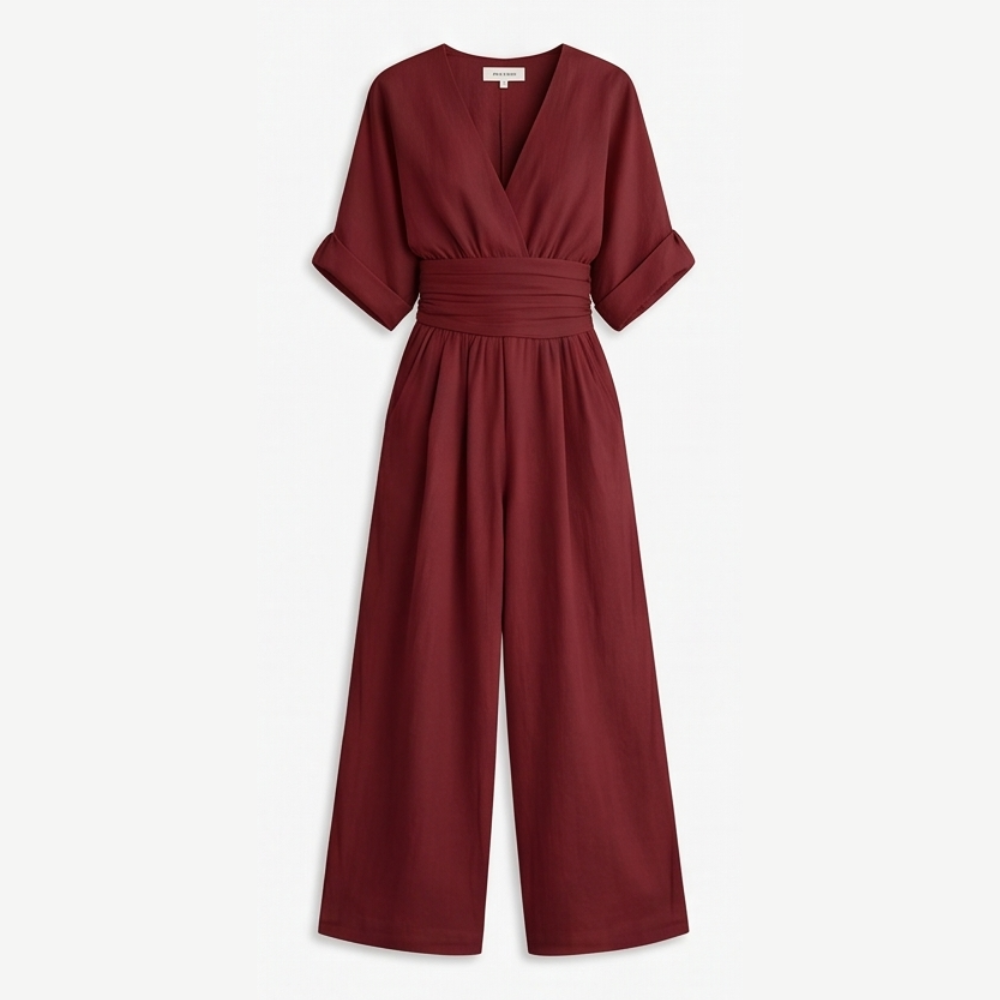 Olyara™ – Elegant Wrap Jumpsuit