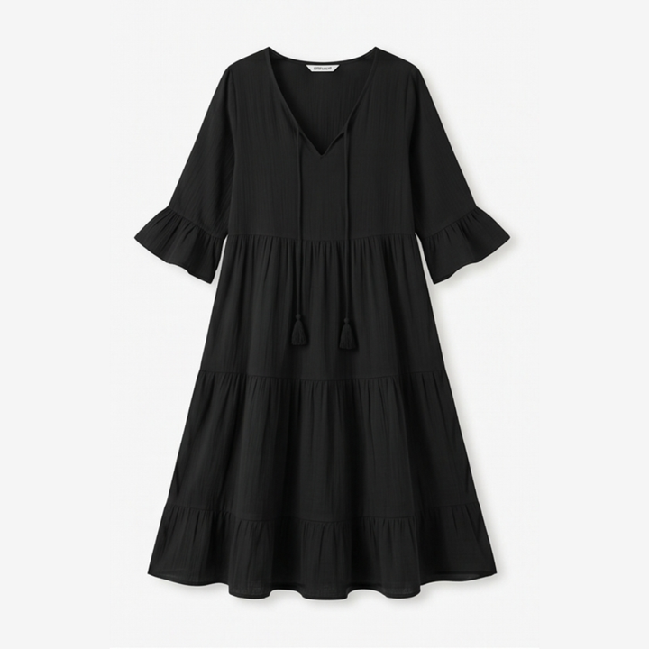 Solera™ – Breezy V-Neck Cotton Dress