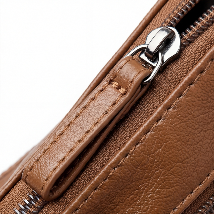 Caressa™ – Soft Leather Multi Pocket Crossbody Bag