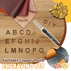 Emberly™ – 26 Letters Copper Mold For DIY Wood Burning/Carving Set (50%)