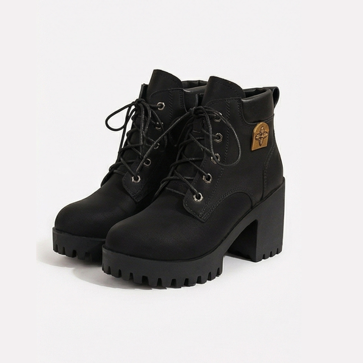 Stridara™ Lightweight Chunky Platform Combat Boot