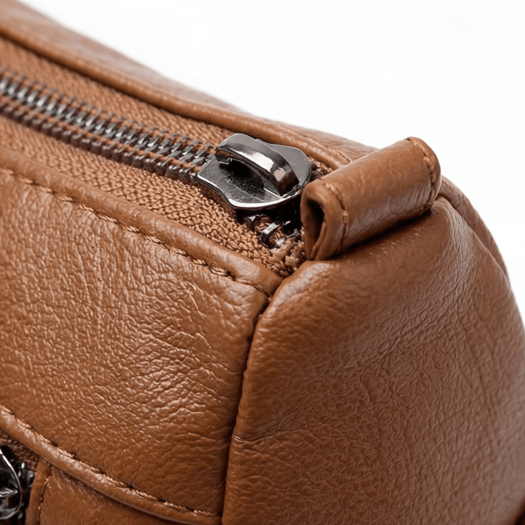 Caressa™ – Soft Leather Multi Pocket Crossbody Bag