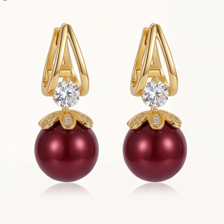 Florenza™ Sparkling Pearl Drop Earrings