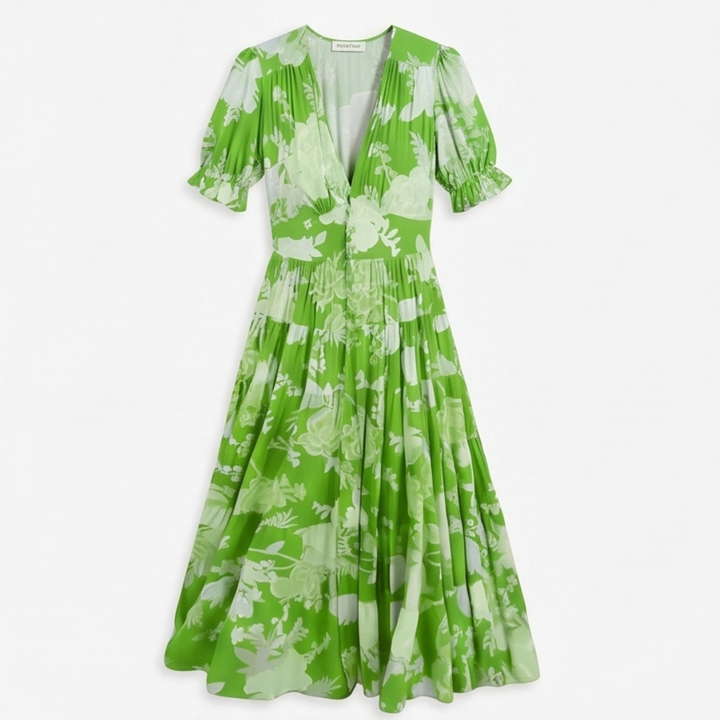 Minelda™ – Flowing Floral Maxi Dress