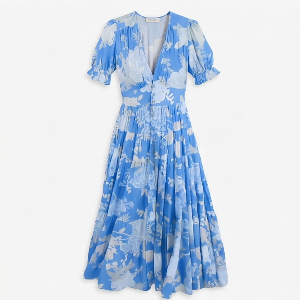 Minelda™ – Flowing Floral Maxi Dress