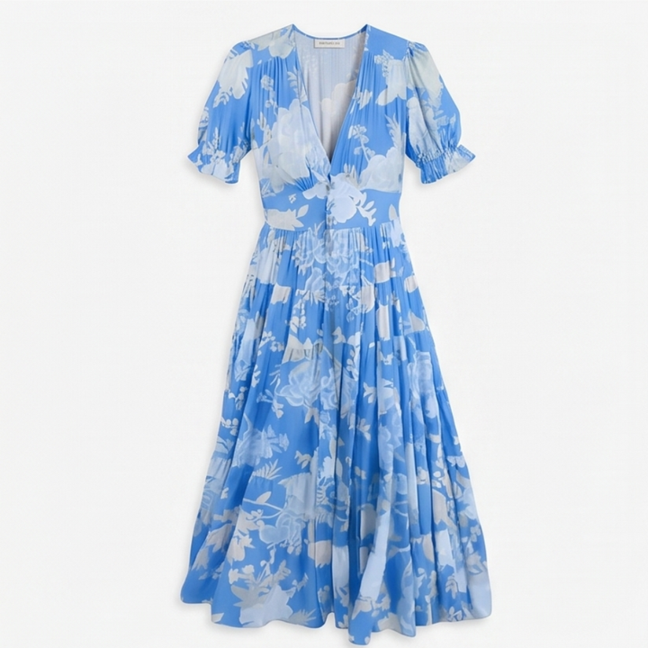 Minelda™ – Flowing Floral Maxi Dress