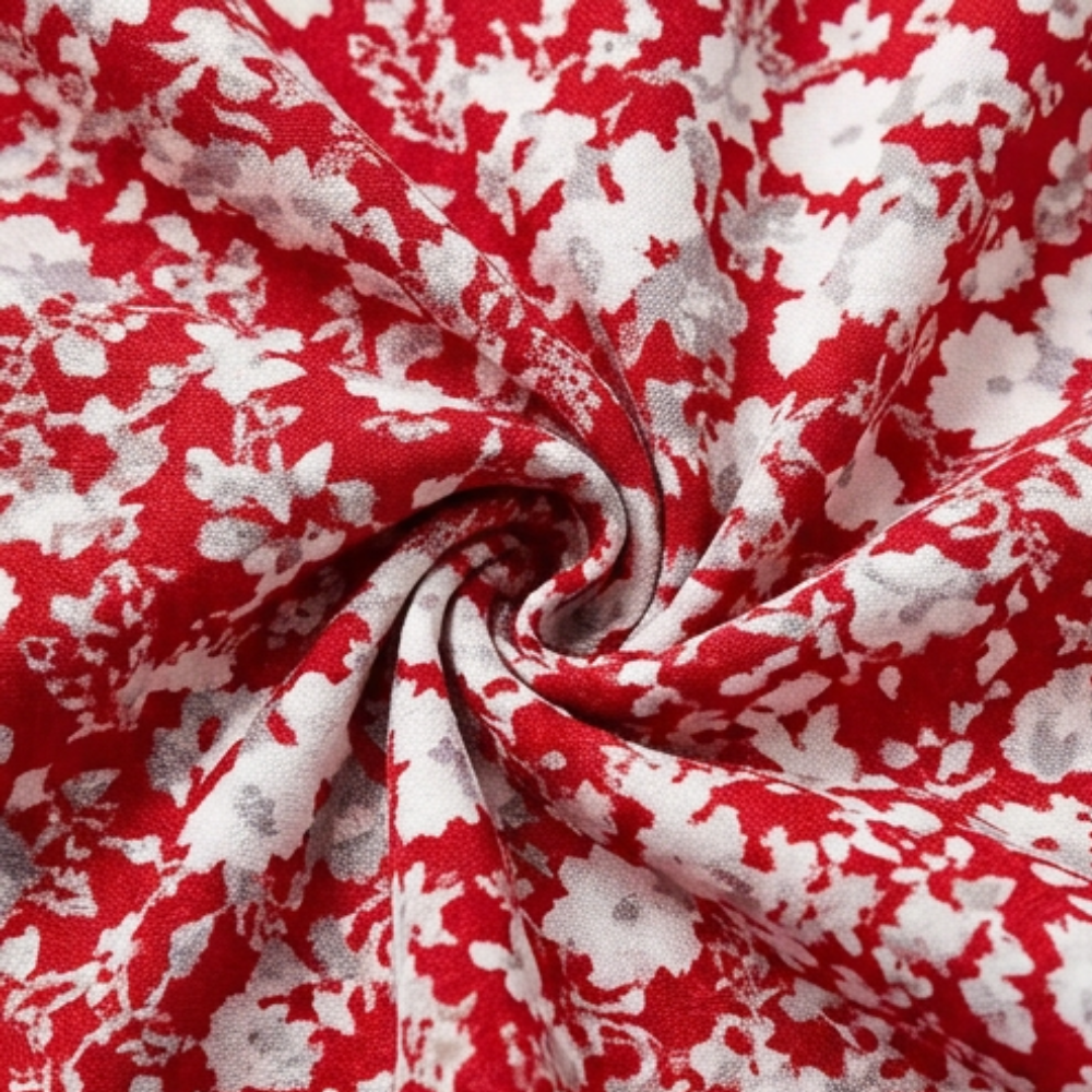 Veluna™ – V-Neck Floral Dress with Pockets