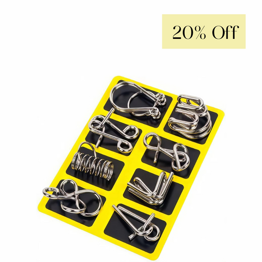 TwistMind™ – Metal Wire Puzzle  IQ Test Set