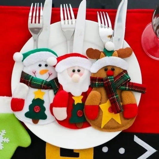 Hollynest™ – 6 Christmas Cutlery Holder Pockets (50% Off)