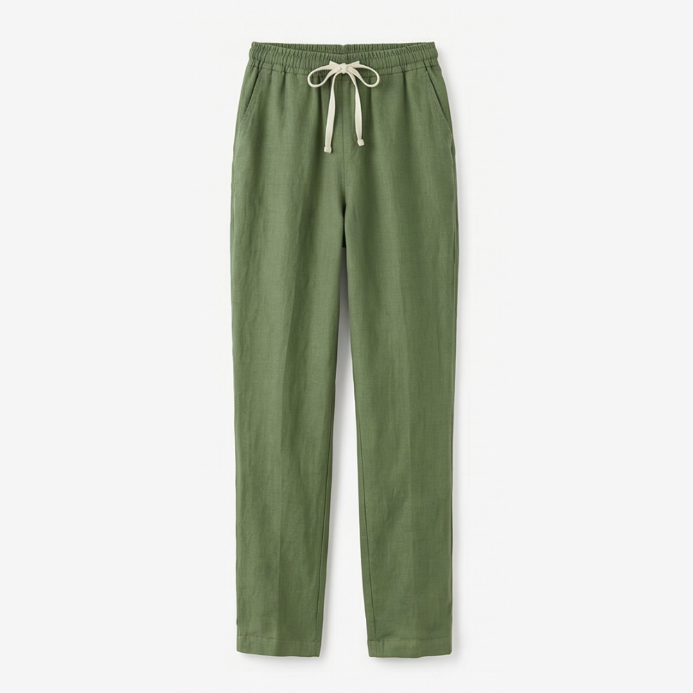 Lirenza™ – Soft Linen Ankle Pants for Everyday Wear