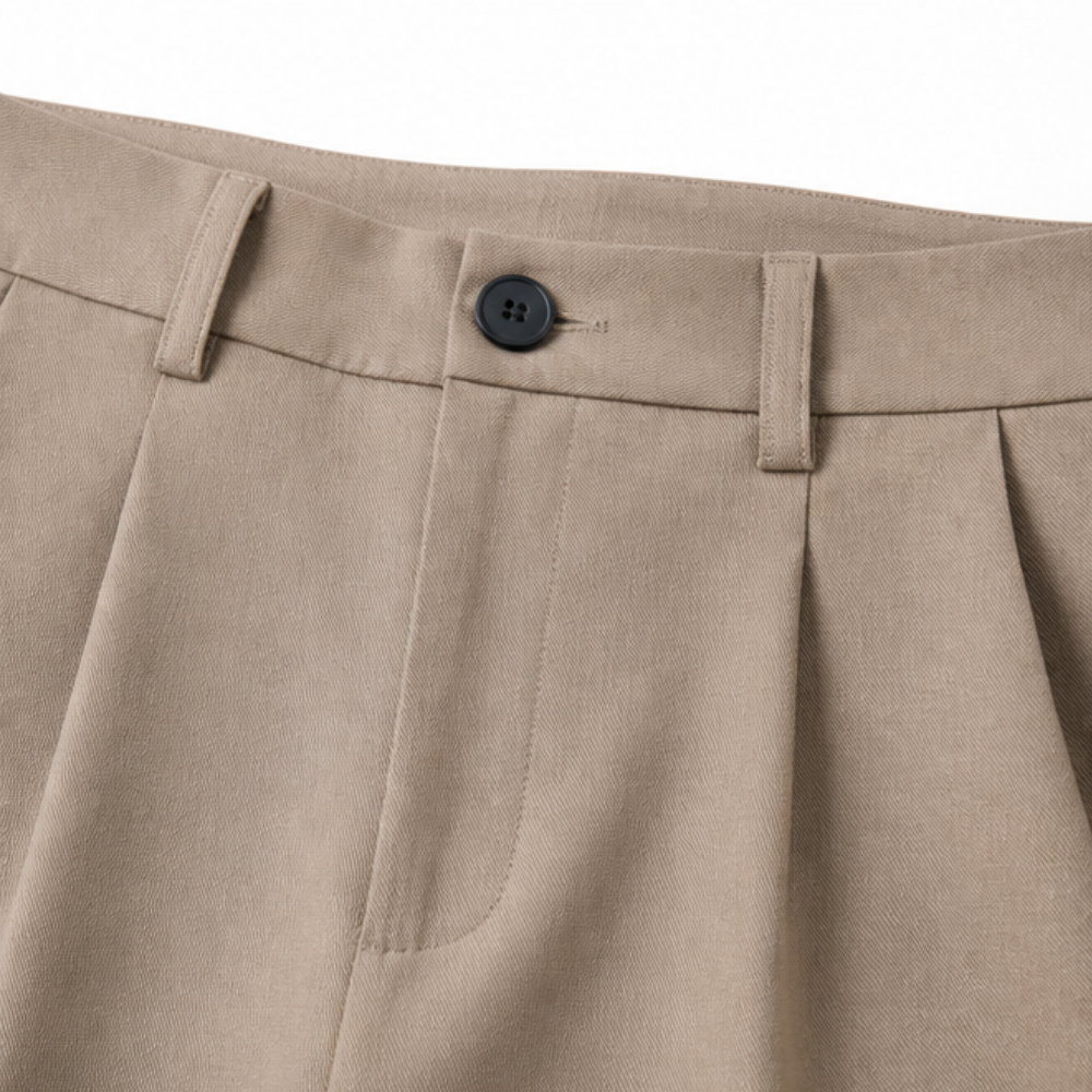 Velora - Women's High-Waist Wide-Leg Trousers with Pockets