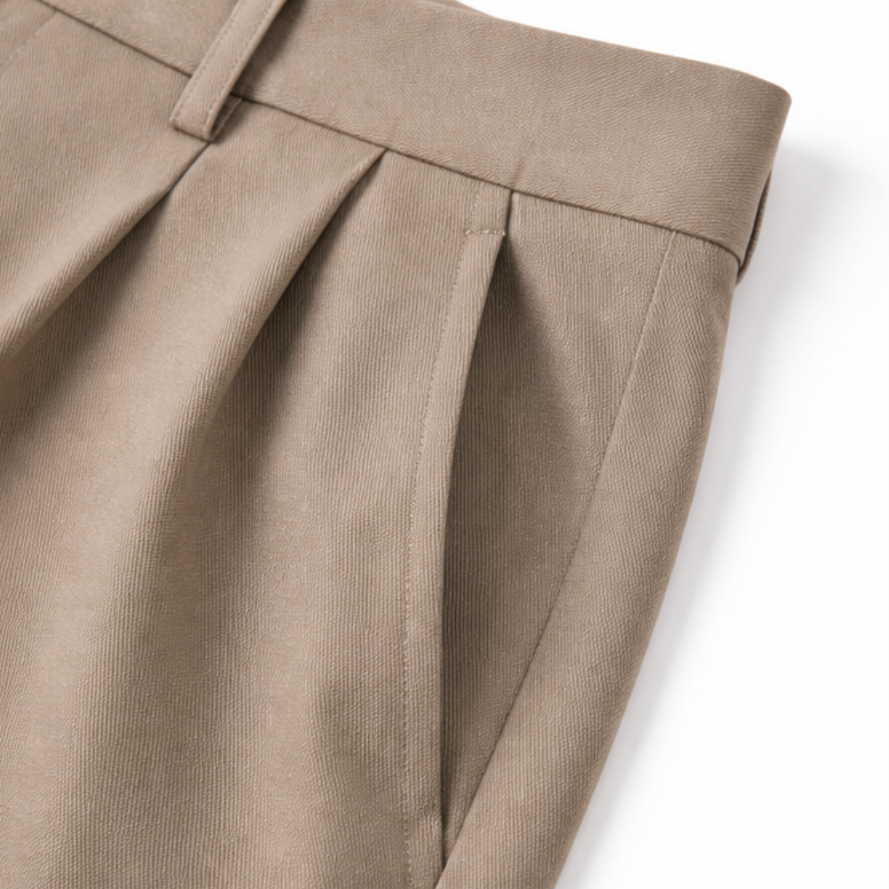 Velora - Women's High-Waist Wide-Leg Trousers with Pockets