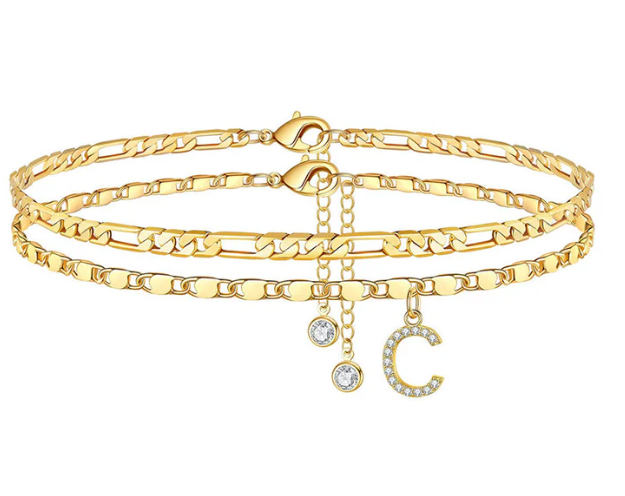 Letterly™ – Letter Layered Anklet