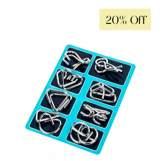 TwistMind™ – Metal Wire Puzzle  IQ Test Set