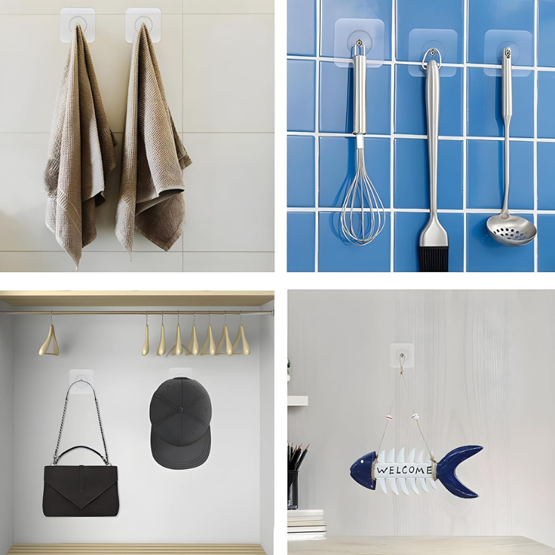 Griplin™ - Rent-friendly Ultra-Strong Adhesive Hooks 5-Pack