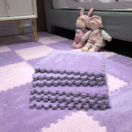 Snuglio™ - Plush Interlocking Carpet Tiles (10 Pieces)
