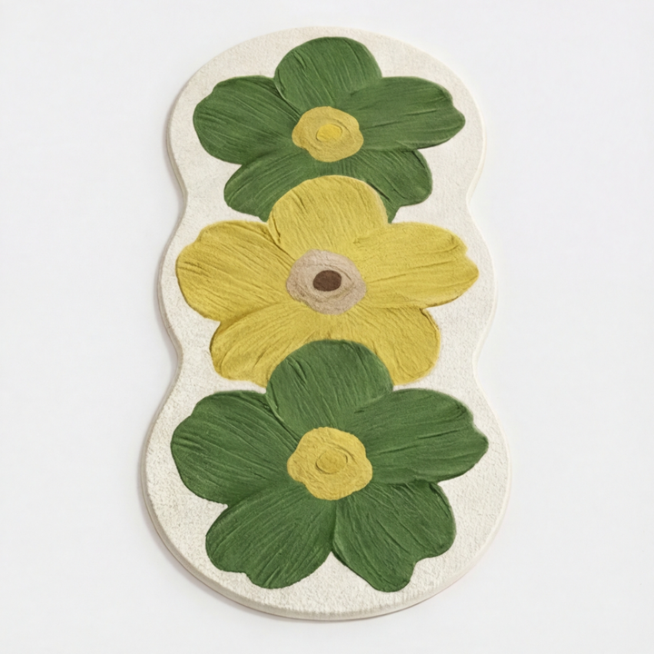 Bloomora™ — Sculpted Floral Accent Rug