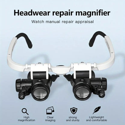 MagniPro™ – LED Magnifying Glasses with Interchangeable Lenses (50% Off)