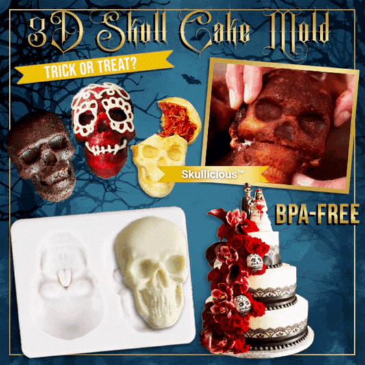 Skullicious™ – 3D Skull Cake Mold  (60% Off)