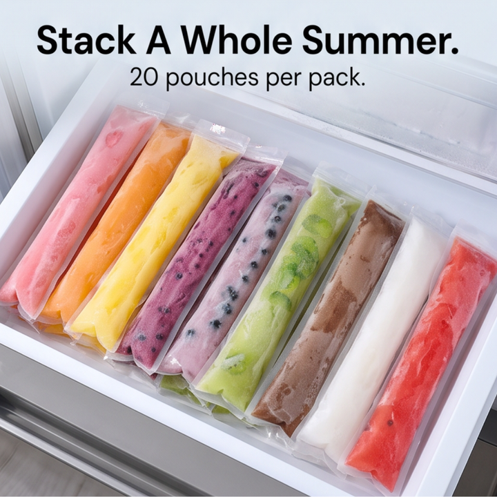 Popsly™ – Leakproof DIY Popsicle Pouches with Funnel