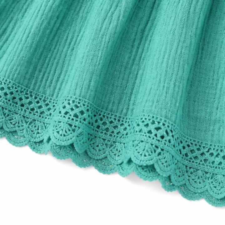 Sundara™ Tiered Lace Midi Dress with Hidden Pockets