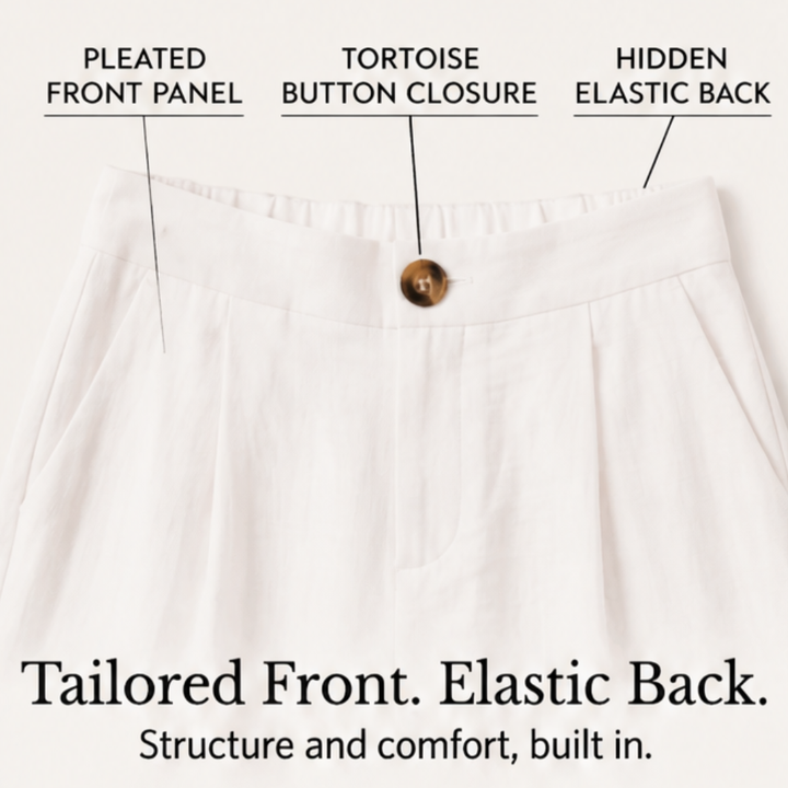 Lunavia™ – High-Waist Wide-Leg Drape Trousers
