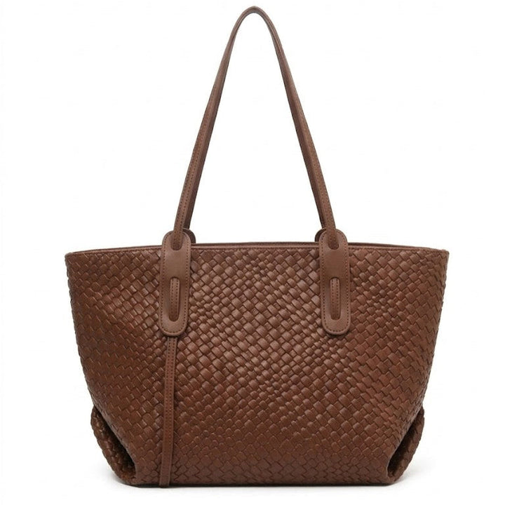 Ardenna™ – Woven Faux Leather Tote