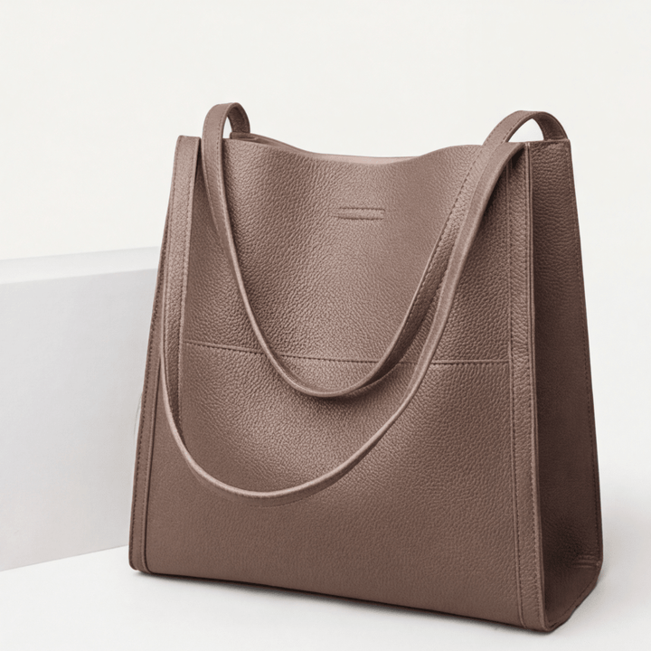 Solenne™ Soft Leather Shoulder Tote