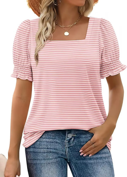 Easeen™ - Comfy, Covered & Square-Neck Top (50% Off)