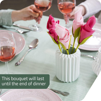 Florenza™ - Roll Napkins into Elegant Flowers (2 Pcs)