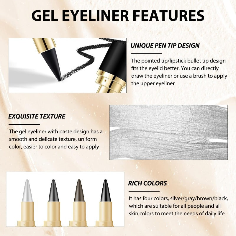 Glidex™ – Long Wear Gel Eyeliner Pen (1+1 Free)