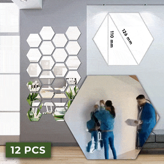 Mirari™ – Decorative Hexagon Wall Mirrors  (6+6 Free)