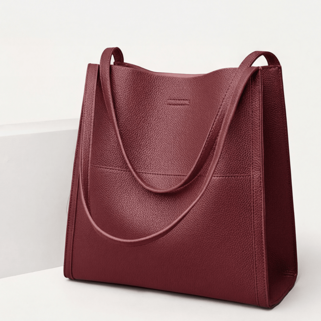 Solenne™ Soft Leather Shoulder Tote
