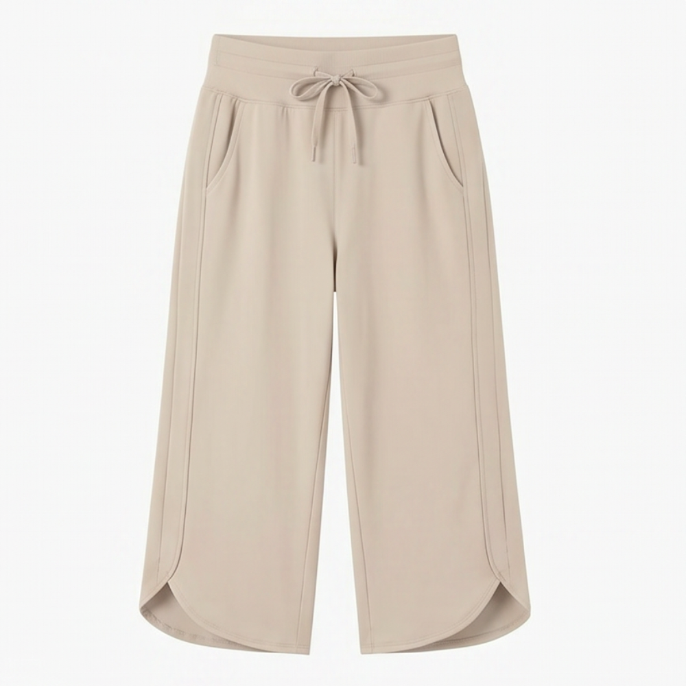Lunavia™ Wide-Leg Tulip-Hem Capri Pants with Pockets