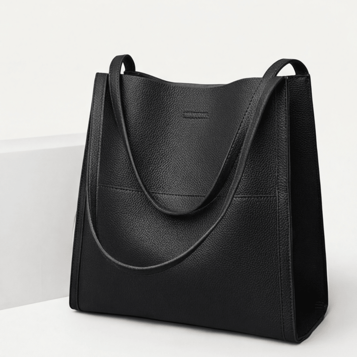 Solenne™ Soft Leather Shoulder Tote
