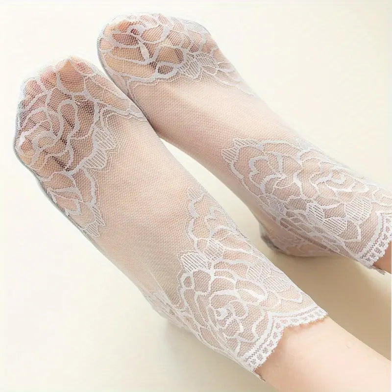 Feeluxe™ - Elegant Lace Socks From Cool, Breathable Mesh (60% Off)
